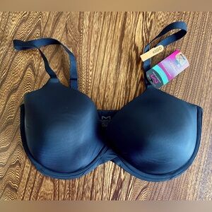 NWT Maidenform T-Shirt Smartzone Cups Convertible Strap Bra Black, 40DD